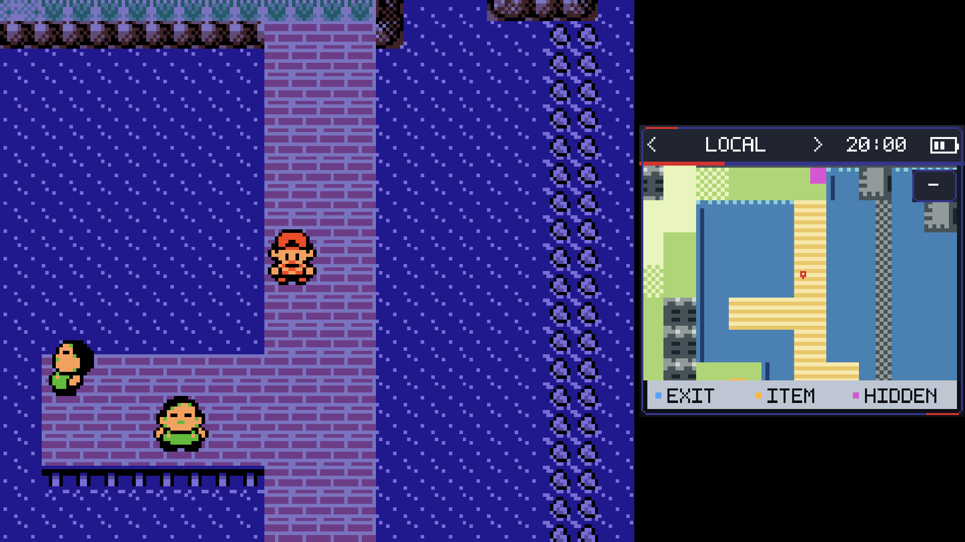 Pokémon Gold and Kanto Gear sharing one Android display side by side