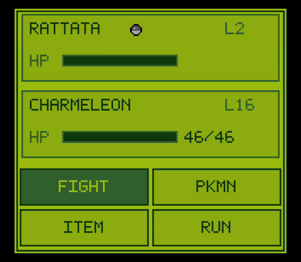 Kanto Gear Full Gear battle controls and status panels